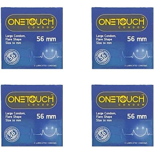 One Touch واحد تاتش ONETOUCH واقي ذكري كبير 56 مم - 4 عبوات من 3 واقيات
