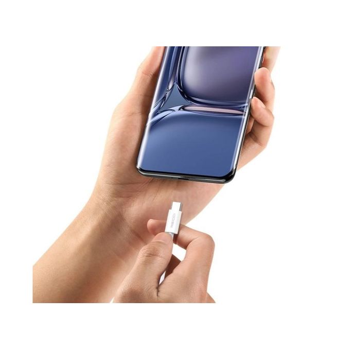 كابل الشحن السريع TYPE-C 3A من ريتشي RS06C بطول 1م - أبيض