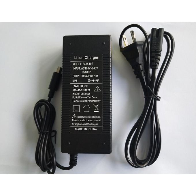 42V 2A Adapter Replacement for Segway Ninebot Charger Xiaomi M365, Bird, Lime, Lime-S, Skip, Spin, Segway Ninebot Electric Scooter Charger for ES1 ES2 ES4 E22 for 36V Li-ion Battery