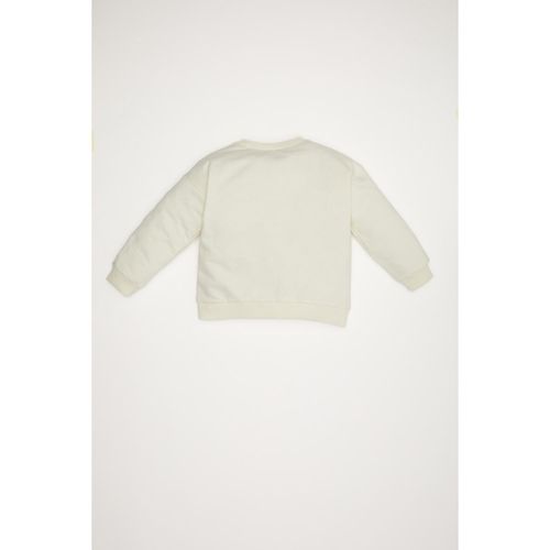 Baby Girl Regular Fit Crew Neck Romantic Printe Sweatshirt