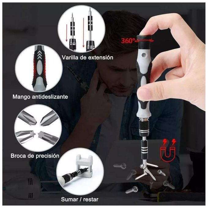 Repair Tool Kit 122 in 1 Precision Screwdriver Set
