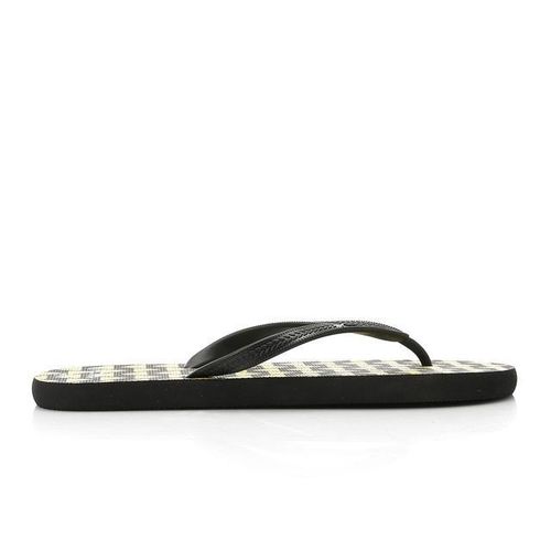 Black and Yellow Printed Slip On Flip Flop