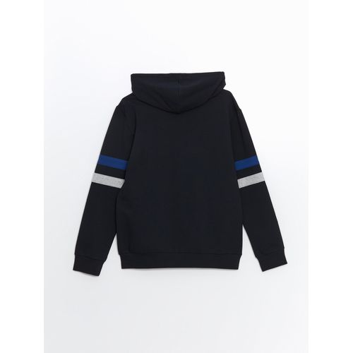 Hooded Long Sleeve Men's Zip-Up Sweatshirt