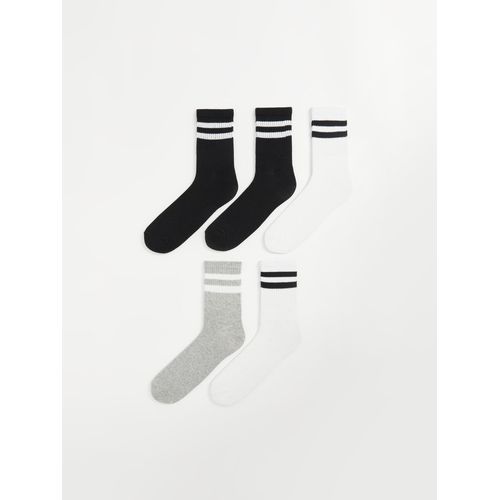 Striped Men's Ankle Socks 5 Pack