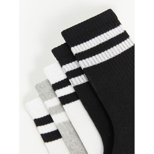 Striped Men's Ankle Socks 5 Pack