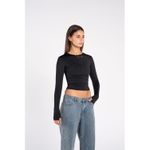 Zipper Long Sleeve - Black