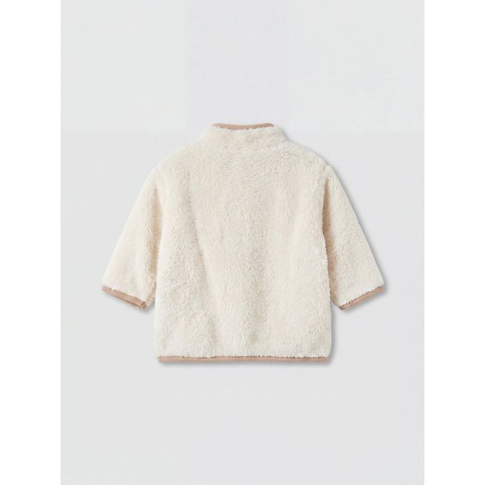 Band Collar Long Sleeve Baby Boy Shirt