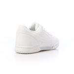 White Perforated Lace Up Unisext Sneaker