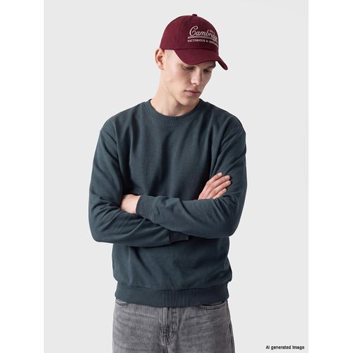 Crew Neck Men's Thick Sweatshirt