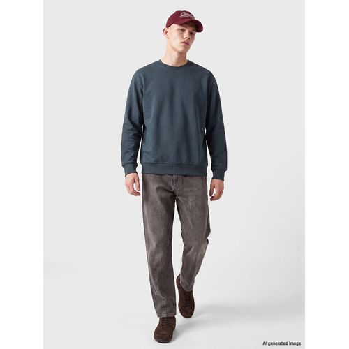 Crew Neck Men's Thick Sweatshirt