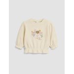 Embroidered Baby Girl's Sweatshirt And Leggings Set