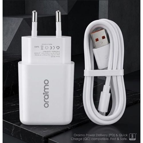 شاحن موبايل USB سريع وآمن مع كابل Micro USB بطول 1 متر – شاحن حائط للهاتف والأجهزة المتوافقة – حماية متعددة من زيادة التيار وارتفاع الحرارة وقصر الدائرة