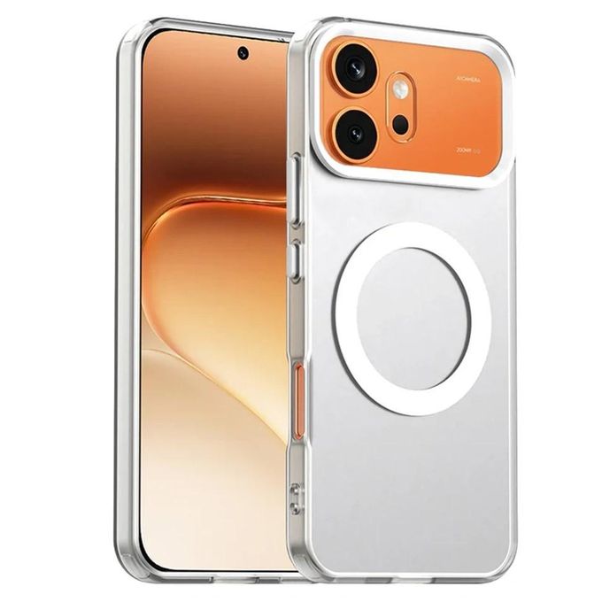 جراب ألترا شيلد لـ Honor 600 / Honor 600 Pro مضاد للصدمات , جراب حماية نحيف ومقاوم للبصمات مع حماية الكاميرا - أبيض