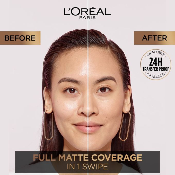 أساس بودرة إنفايبل 24 ساعة بلمسة جديدة 20 عاجي - L'Oreal Paris