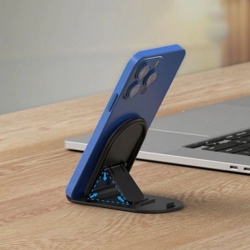 ميني ستاند حامل الموبايل المرن متوافق مع جميع الهواتف- أسود